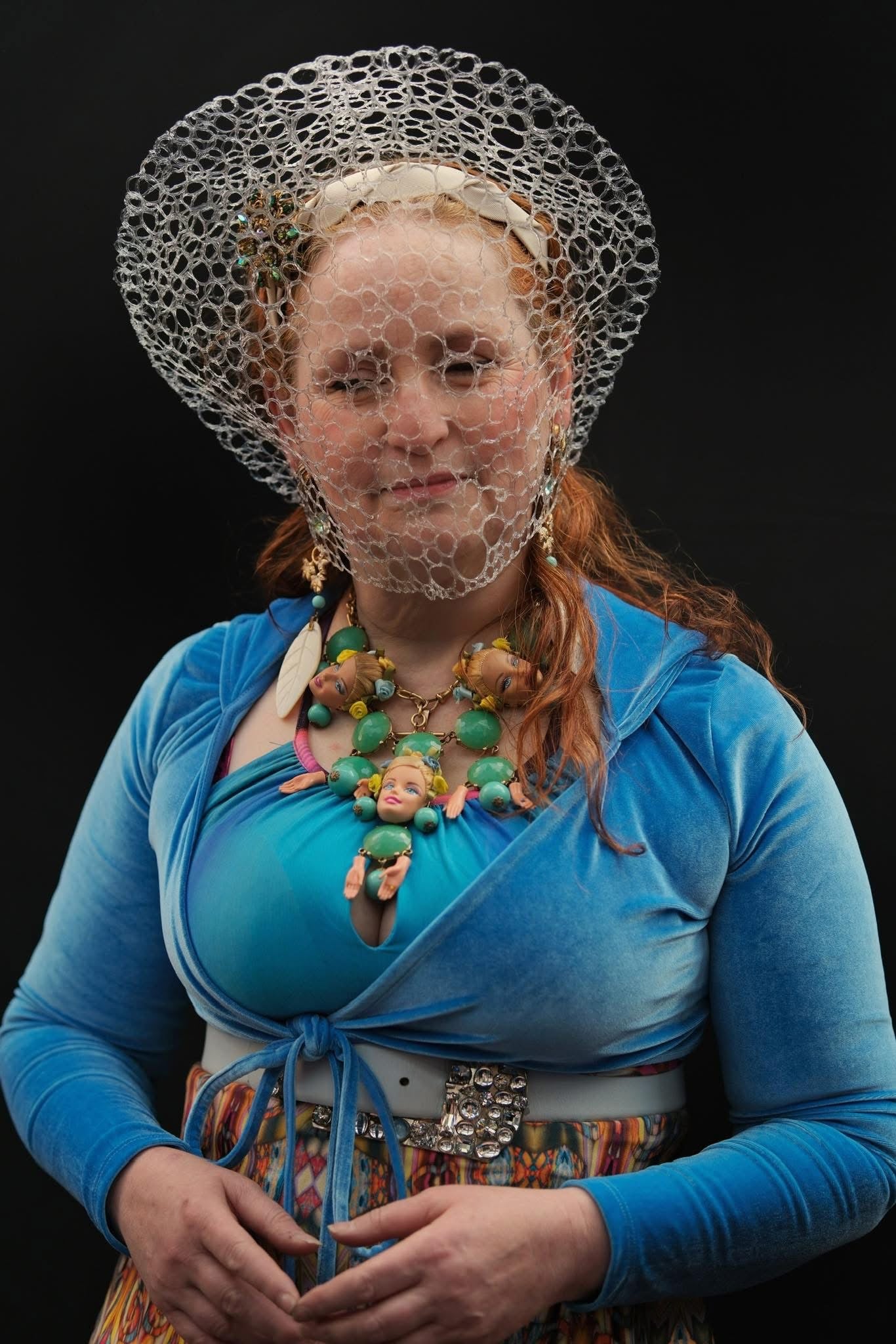 URIEL - veil/mask/hat - Bio 3D hand-printed