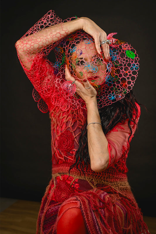 SPRING - MEADOW - hat/veil - 3DPen printed
