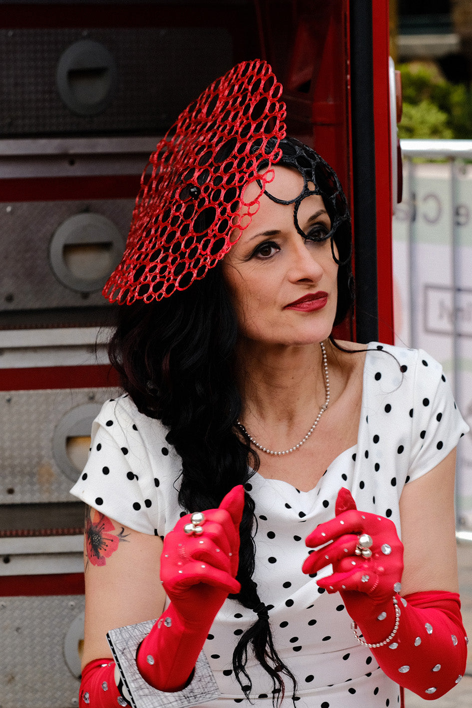 ANGELICA - halo/veil/mask/hat - Bio 3D hand-printed