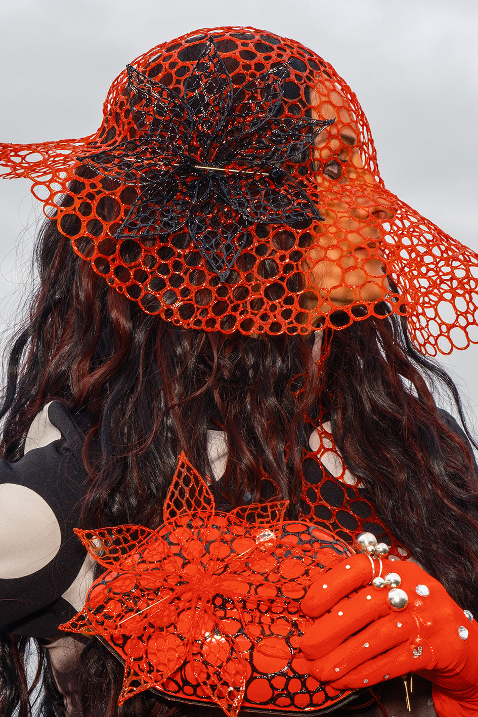 GABRIEL hat/veil - Bio 3D hand-printed