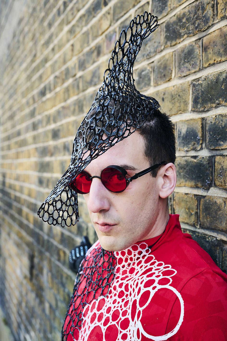 GABRIEL hat/veil - Bio 3D hand-printed